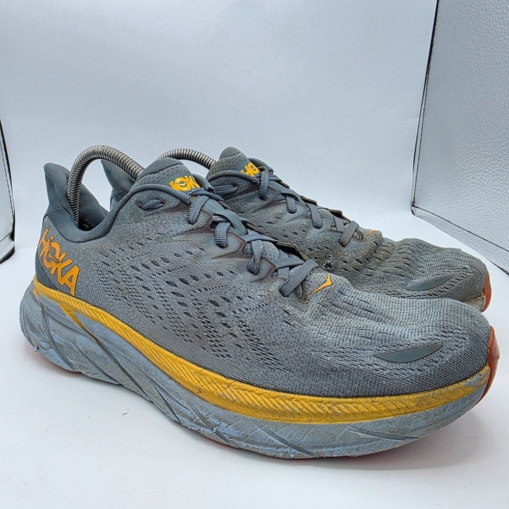Hoka One One Clifton 8 Mens Size 11 Goblin Blue Mountain Spring Athletic Shoes